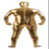 VSVO Unisex Metallic Second Skin Spandex Full Body Suit for Adults and Children (Kids Medium, Yellow) view 2