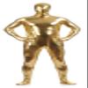 VSVO Unisex Metallic Second Skin Spandex Full Body Suit for Adults and Children (XX-Large, Yellow) view 1