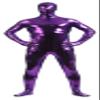 VSVO Unisex Metallic Second Skin Spandex Full Body Suit for Adults and Children (Medium, Purple) view 1