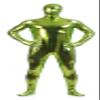 VSVO Unisex Metallic Second Skin Spandex Full Body Suit for Adults and Children (Large, Light Green) view 1