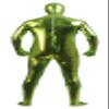 VSVO Unisex Metallic Second Skin Spandex Full Body Suit for Adults and Children (Large, Light Green) view 2