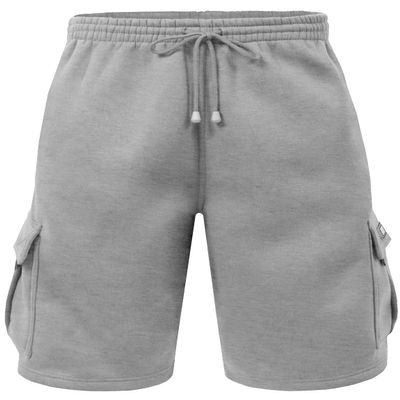 NE PEOPLE Mens Cargo Shorts  Active Casual Comfy Workout Gym Elastic Drawstring Fleece Pockets Sweat Pants NEMP07 Hgray 2XL HeatherGray