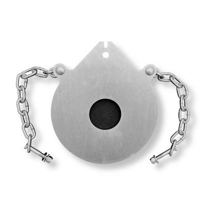 10 inch AR500 Bullseye Gong Shooting Target 3/8 inches