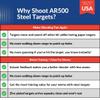 10 inch AR500 Bullseye Gong Shooting Target 3/8 inches view 4