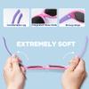 RIVBOS kids Sunglasses Girls with Strap Polarized UV Protection Flexible Shades for Baby and Children Age 2-10 RBK003-3 Round Pink Coating Lens view 3