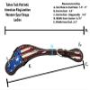Tahoe Tack Patriotic American Flag Leather Western Spur Straps - Ladies view 2