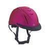 Ovation Adults' Equestrian Horse Riding Lightweight Comfortable Adjustable Low-Profile Metallic Schooler Helmet, Fuchsia, S/MD