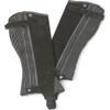 Artist Unknown Ovation Women's Black Ribbed Suede Leather Durable Lightweight Adjustable Breathable Horse Riding Half Chap, Small Regular view 1