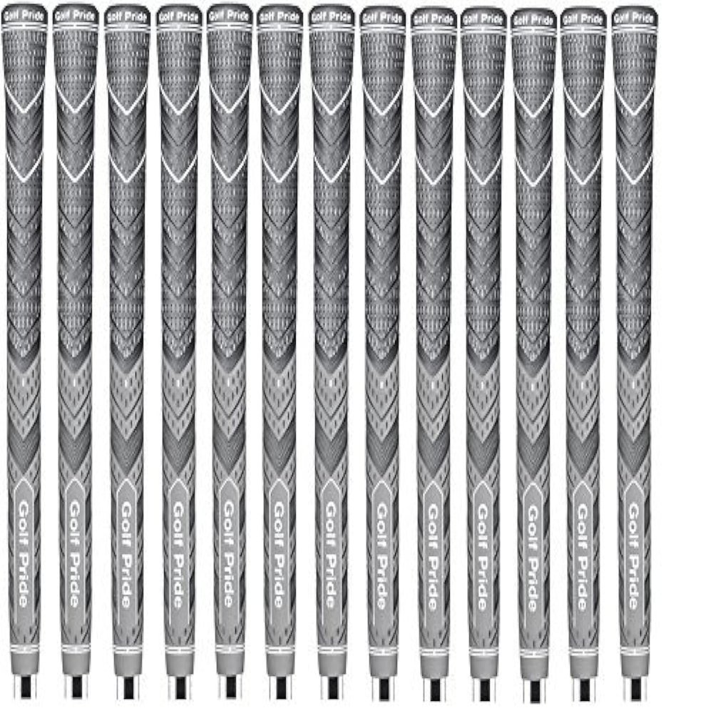 Set of 13 NEW Golf Pride MCC Plus4 Grips, Gray, Midsize