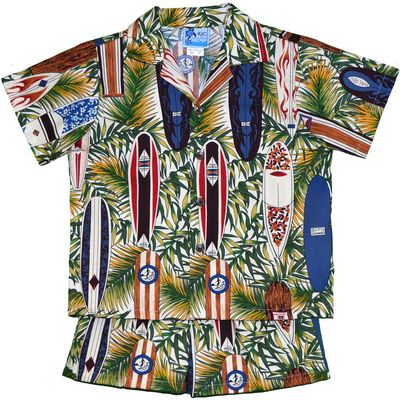 RJC Boys Surfboard Mania 2 Piece Cabana Set Khaki - 1T