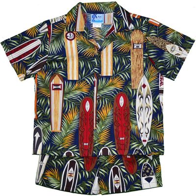 RJC Boys Surfboard Mania 2 Piece Cabana Set Navy - 6 Months