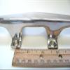 132-1644 Sea-Dog Line Pair (2) 8-1/4" Inch Long Zinc Chrome Plated Open Base Four-Hole Cleats SURPLUS view 3