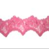 Altotux 1.6" Green Blue Pink Yellow Bridal Corded Embroidered Beaded Sequin Trim (Pink)