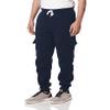 Southpole Men's Basic Active Cargo Jogger Pants, Fleece & Tech Woven Nylon view 2