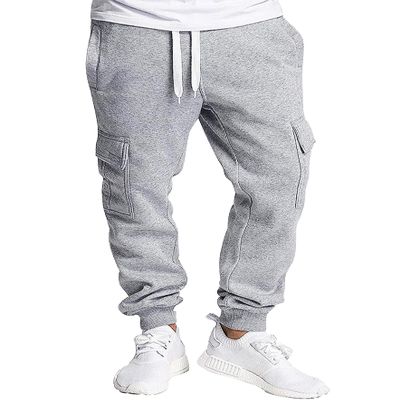 Southpole Men's Basic Active Cargo Jogger Pants, Fleece & Tech Woven Nylon