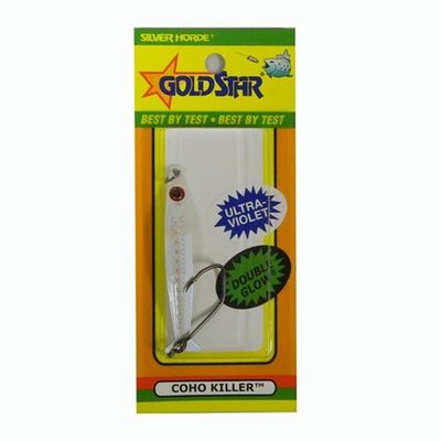 Silver Horde 4441000683 COHO Killer Glow/UV White Lightning