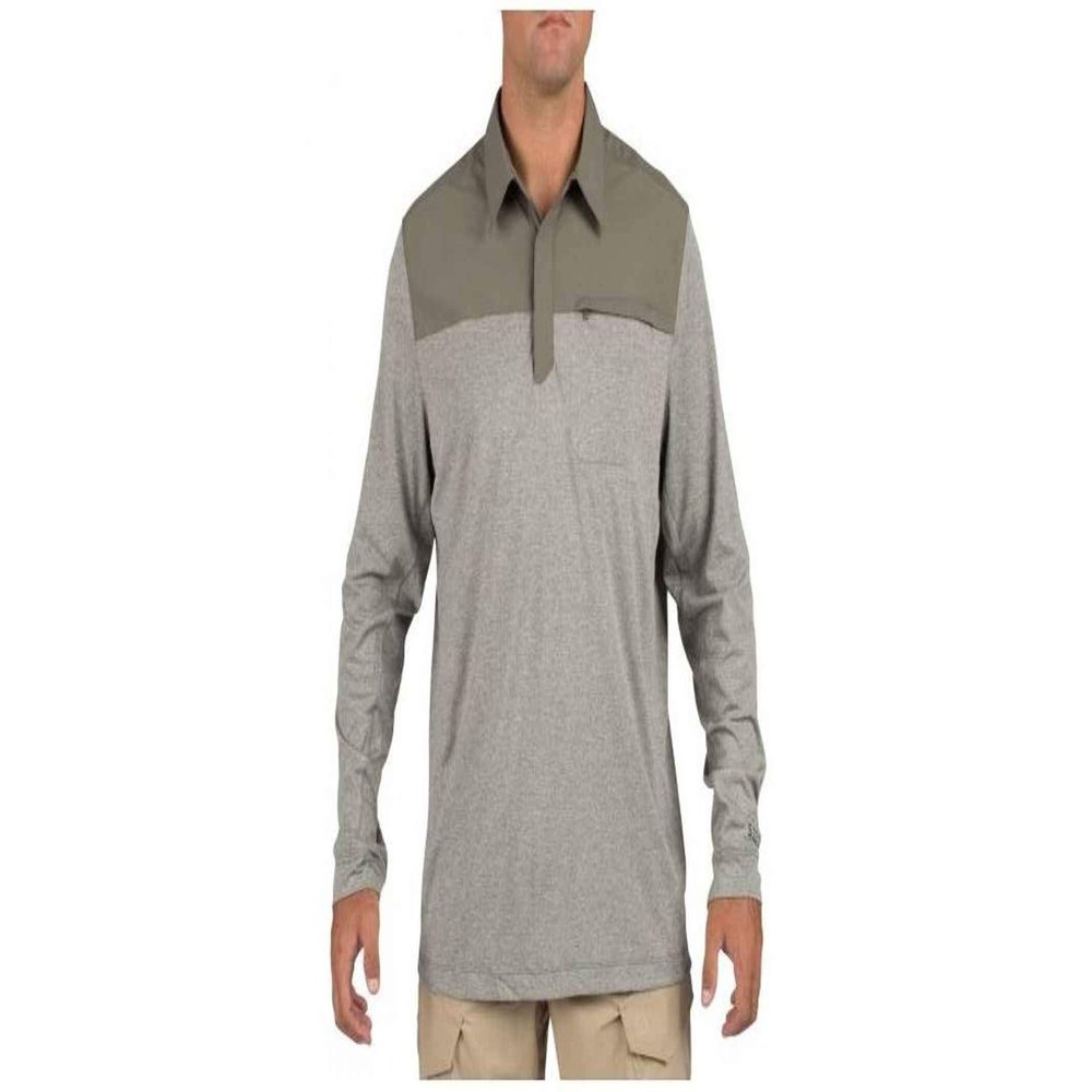 5.11 Men's Rapid Long Sleeve Polo Shirt, Sage Green, Small
