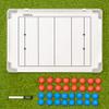FORZA 18in x 12in Double-Sided Sports Coaching Whiteboard | 13 Sports Options - Magnetic Markers, Pen, and Eraser Included (Rugby, Without Carry Bag) view 1