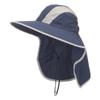 Mega Cap Talson UV Large Bill Flap Hat - Navy OSFM view 1