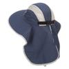 Mega Cap Talson UV Large Bill Flap Hat - Navy OSFM view 2