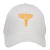 Original Medical Caduceus Embroidered Cotton Cap - White OSFM view 1