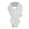 Acrylic Knit Classic Scarf - White OSFM view 1