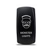 CH4x4 Rocker Switch Monster Lights Symbol - Blue LED view 1