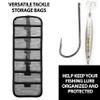 20" X 7" Roll Up Lure Bag Pack of 6 Black, Portable Tackle Storage Bags,Durable Lure Bags for Saltwater Fishing view 4