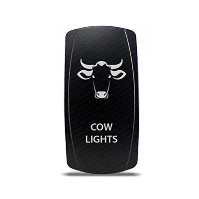 CH4x4 Rocker Switch Cow Lights Symbol - Green LED