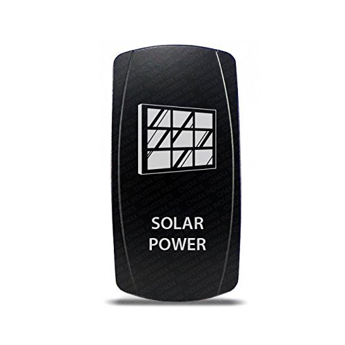 CH4x4 Rocker Switch Solar Power Symbol 3 - Blue LED