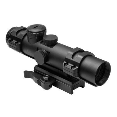 NcSTAR XRS Series 2-7x32 Compact Scope w/Modular Upper Scope Rings, Black, Blue Ill. SECXRSM2732G
