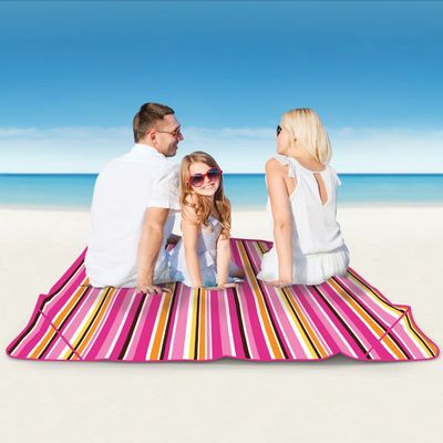 Laura Ashley Seaside Beach Tote & Family Blanket (Berkley Pink)
