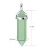 BEADNOVA Green Aventurine Necklace Gemstone Crystal Necklace for Women Healing Stone pendant Jewelry for Men Pendulum Divination Green Crystal Hexagonal pendant (18 Inches Stainless Steel Chain) view 3