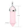 BEADNOVA Natural Rose Quartz Necklaces for Women Crystal Pendant Gemstone Necklace for Spiritual Energy Healing Hexagonal Pendant Divination for Men (18 Inches Stainless Chain) view 3