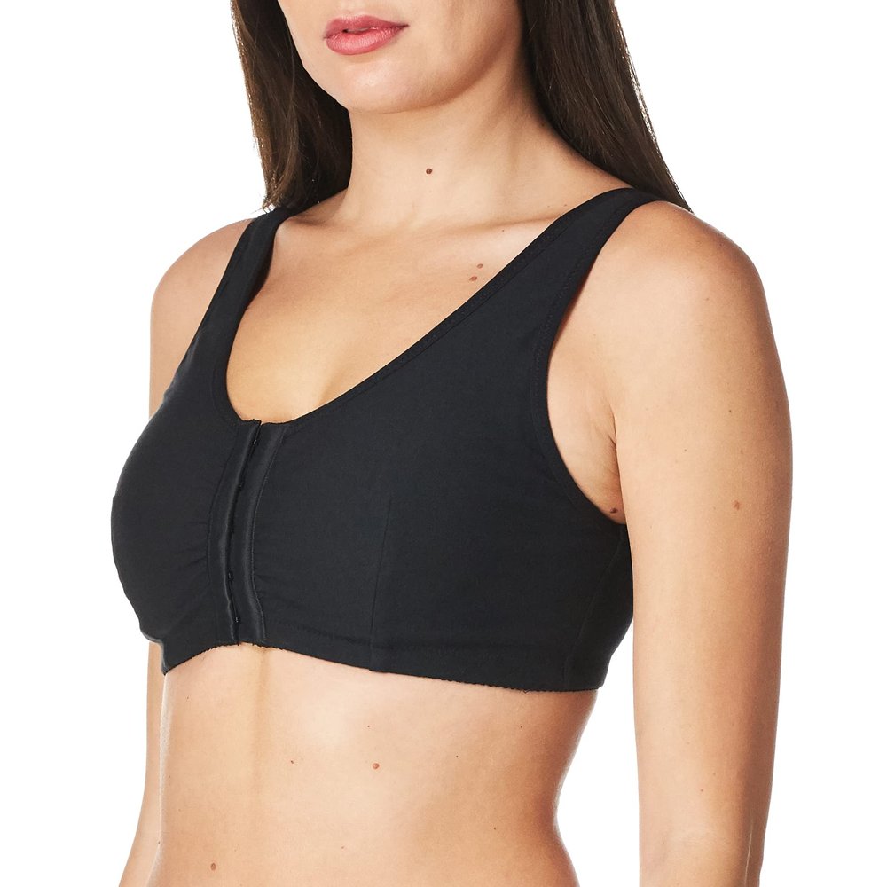 Amoena womens Frances Front-closure Leisure Bra, Black, Small C D 32 34 US
