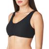 Amoena womens Frances Front-closure Leisure Bra, Black, Small C D 32 34 US view 1
