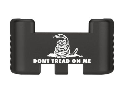 NDZ Performance Aluminum Slide Racker Assist Back Plate for Gen 1-5 Glock 17 19 19x 22 23 24 26 27 31 32 33 34 35 45 47 49, Improved Slide Grip, Black - Don't Tread On Me