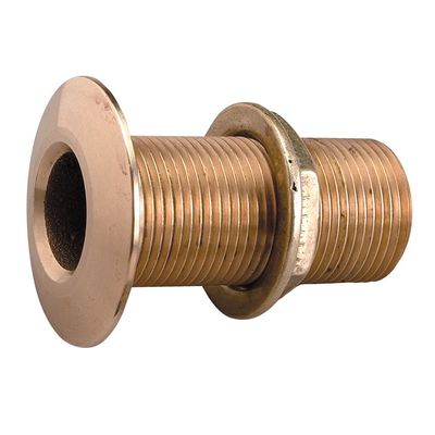 1 - Perko 3/4" Thru-Hull Fitting w/Pipe Thread Bronze MADE IN THE USA