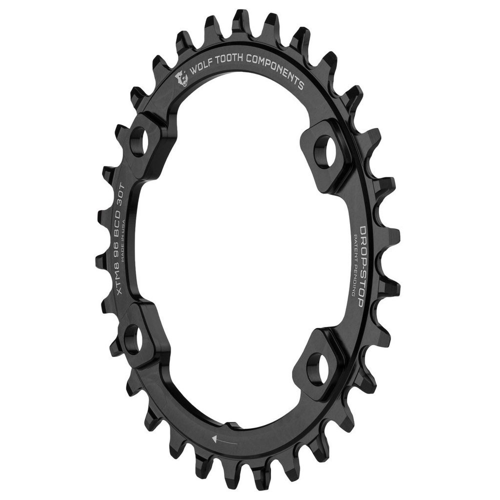 Wolf Tooth 96BCD Drop Stop Chainring for 11-Speed Shimano XT and XTR Cranks (34t, for M8000 XT)