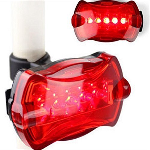 Flashing Panda Bicycle/Jogging Safety Light and Reflector, 5 Red LED, 6-Function, Lot of 10 Units