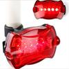 Flashing Panda Bicycle/Jogging Safety Light and Reflector, 5 Red LED, 6-Function, Lot of 10 Units view 1