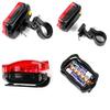 Flashing Panda Bicycle/Jogging Safety Light and Reflector, 5 Red LED, 6-Function, Lot of 10 Units view 2