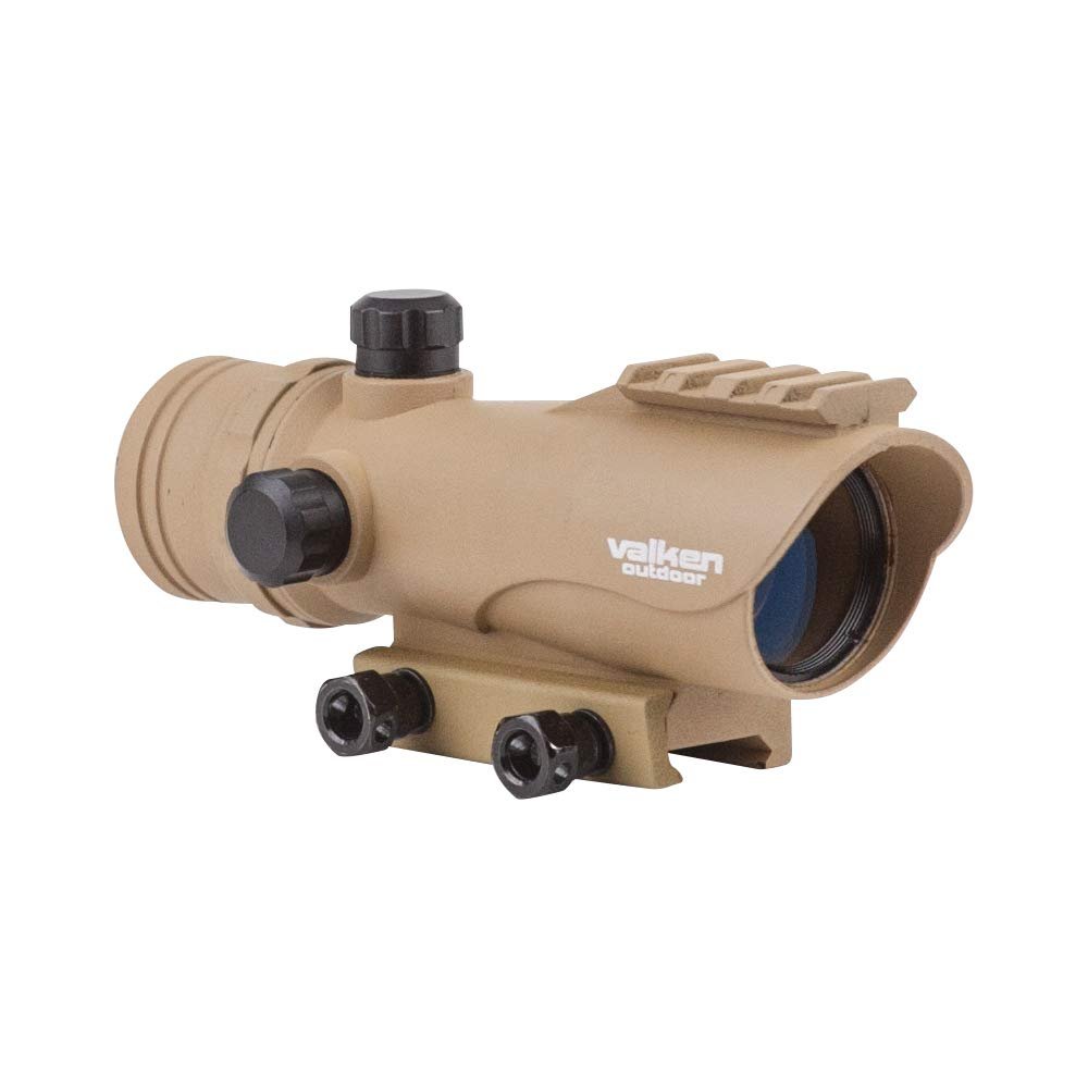 Valken RDA30 Mini Red Dot Sight Compact Reflex Sight for Paintball, Airsoft & Tactical Rifles, Adjustable Brightness & Quick Target Acquisition, Lightweight, Durable