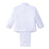 Dressy Daisy Toddler Boy' 5 Pcs Set Formal Tuxedo Suits No Tail Wedding Christening Outfits Size 2T White view 2