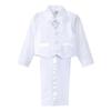 Dressy Daisy Toddler Boy' 5 Pcs Set Formal Tuxedo Suits No Tail Wedding Christening Outfits Size 2T White view 3