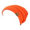 C.C Trendy Warm Chunky Soft Stretch Cable Knit Beanie Skully, Neon Orange view 2