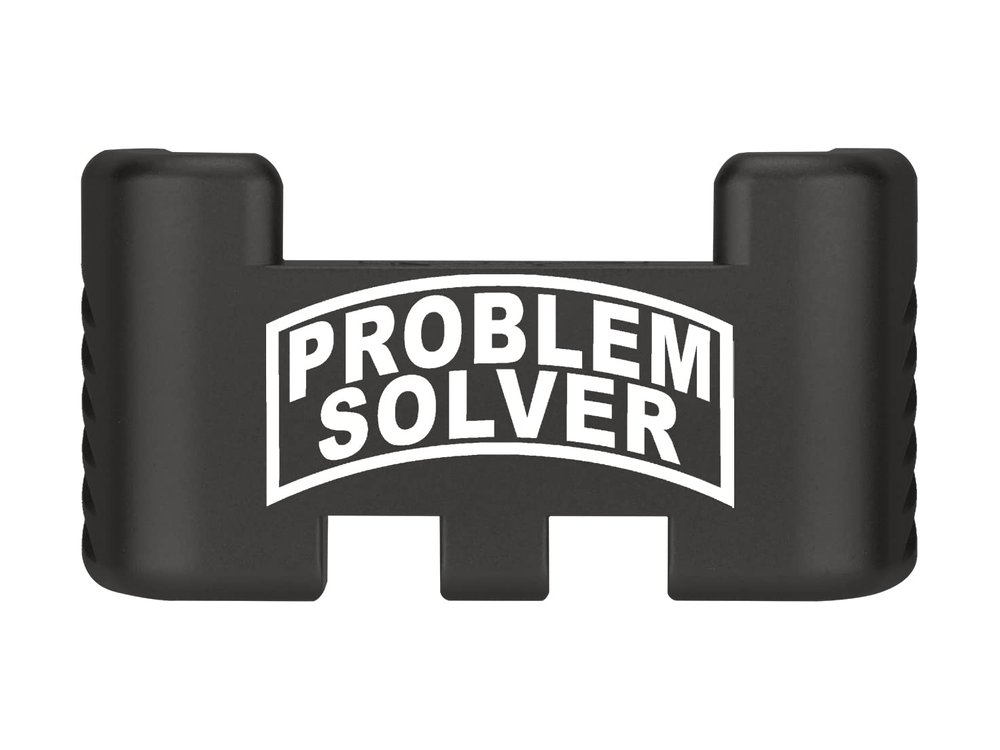NDZ Performance Aluminum Slide Racker Assist Back Plate for Gen 1-5 Glock 17 19 19x 22 23 24 26 27 31 32 33 34 35 45 47 49, Improved Slide Grip, Black - Problem Solver Banner