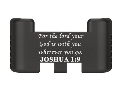 NDZ Performance Aluminum Slide Racker Assist Back Plate for Gen 1-5 Glock 17 19 19x 22 23 24 26 27 31 32 33 34 35 45 47 49, Improved Slide Grip, Black - Bible Joshua 1:9