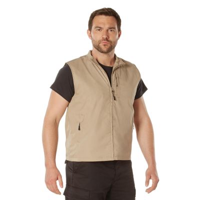 Rothco Undercover Travel Vest, Khaki, XX-Large
