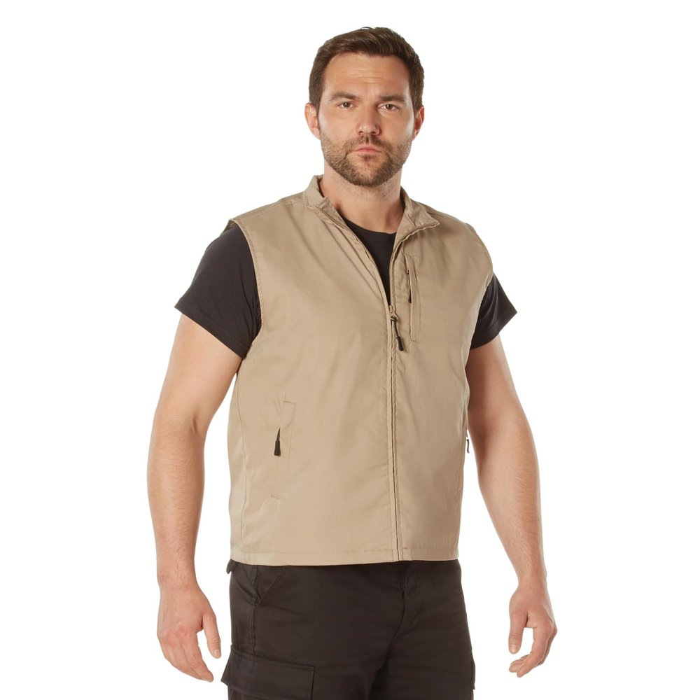 Rothco Undercover Travel Vest, Khaki, XX-Large